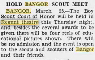 Regent Theatre - Mar 25 1931